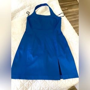 Laundry by Shelli Segal Blue halter dress